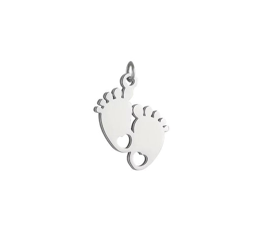Ciondolo piedini silver