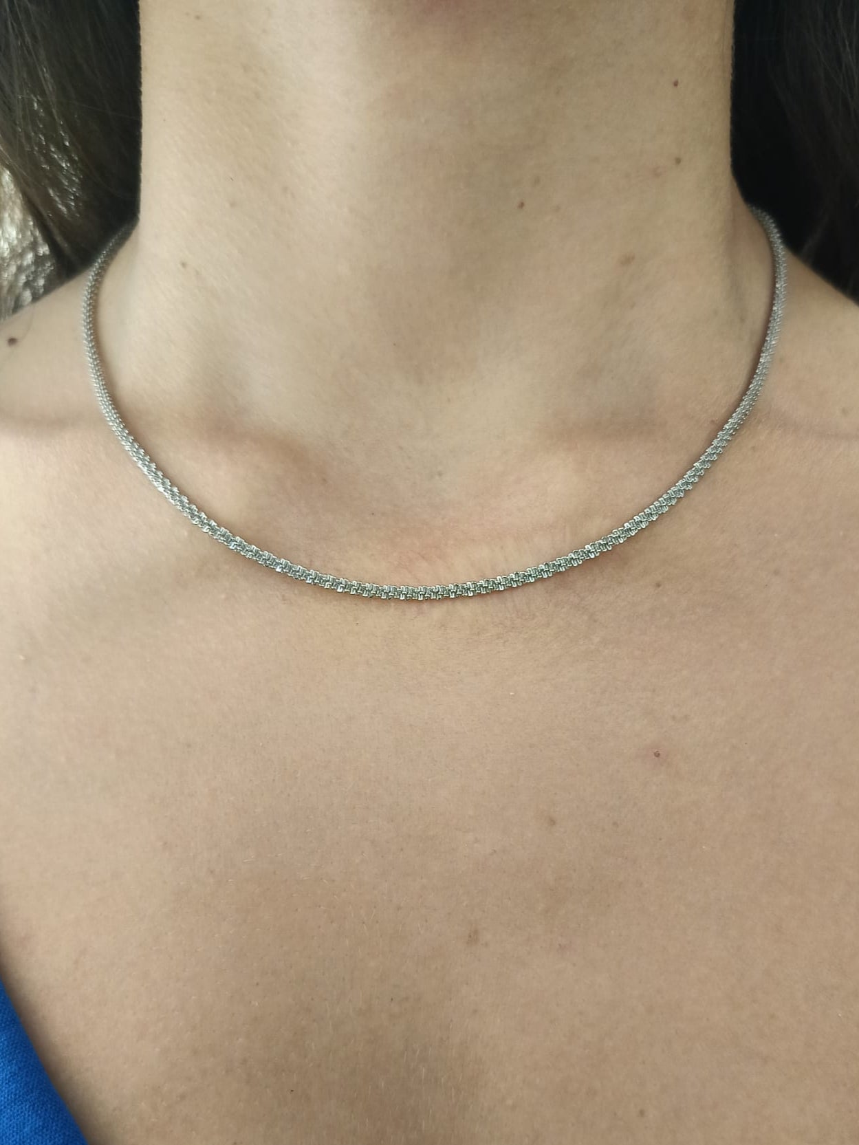 Collana ponpon 2.0 silver