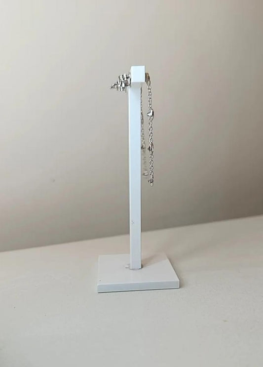 ORECCHINI LUCE FILO ORO BIANCO