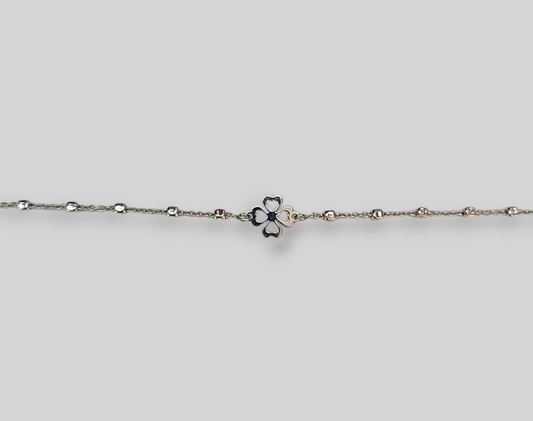 BRACCIALE QUADRIFOGLIO ARGENTO
