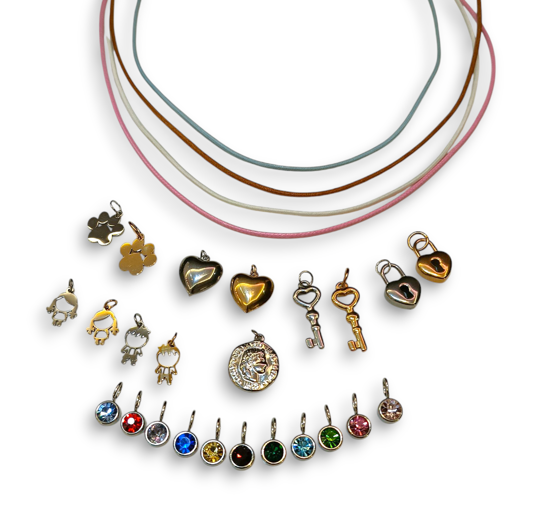 Collana con cordino in cotone cerato