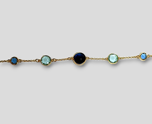 BRACCIALE LUCI DELL' OCEANO PLACCATO ORO