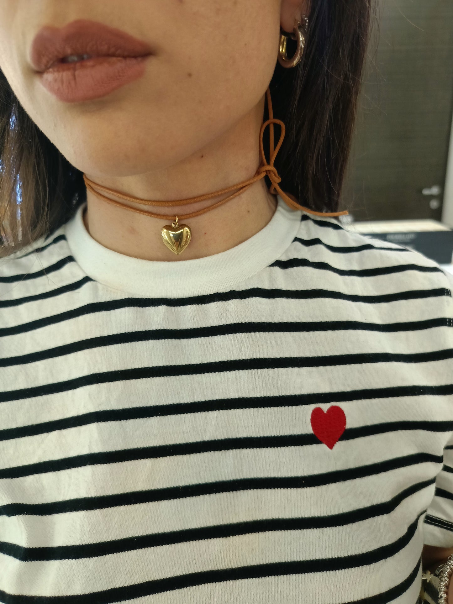 Collana con cordino in cotone cerato
