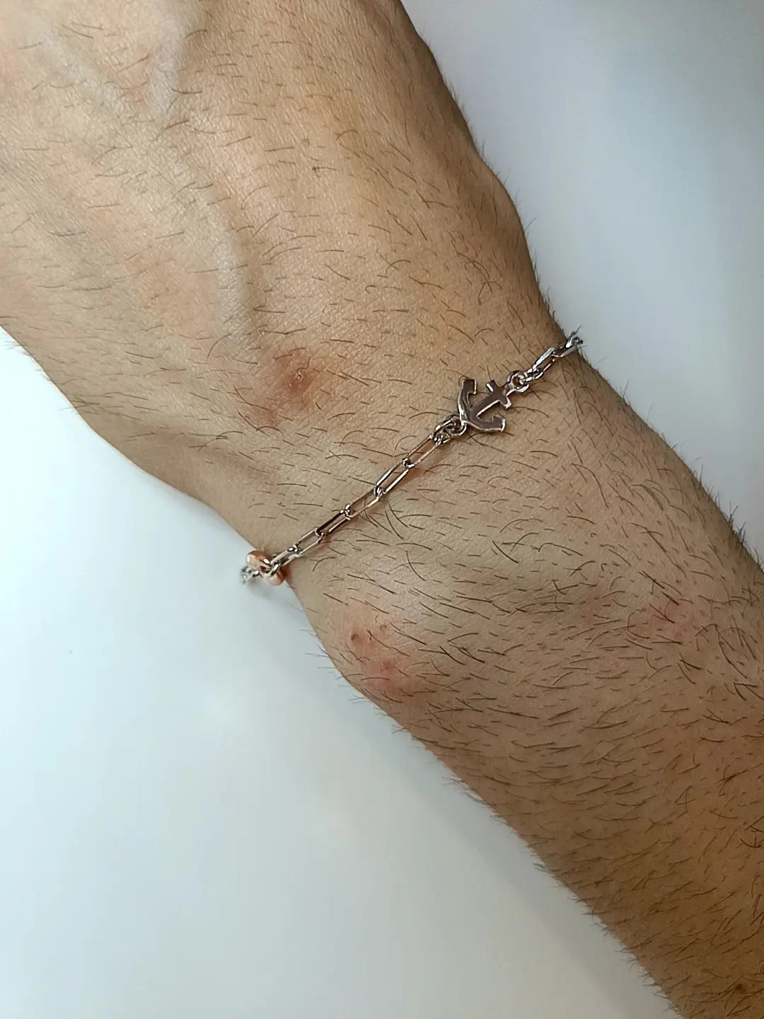 BRACCIALE ANCORA SINGOLA ARGENTO