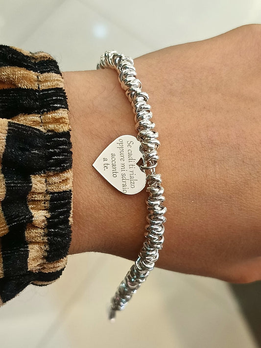 BRACCIALE "SEMPRE ACCANTO" SE CADI TI RIALZO....