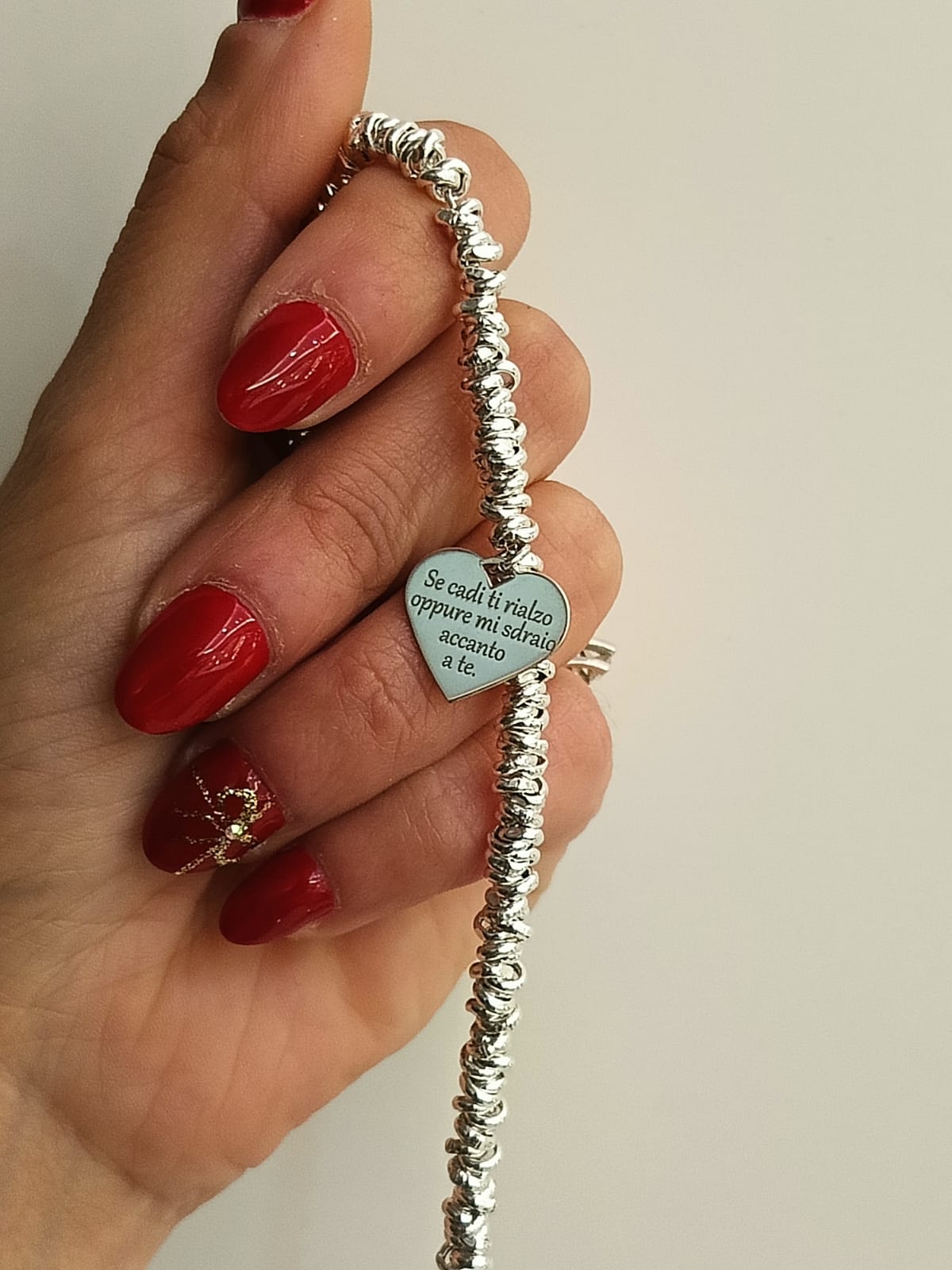 BRACCIALE "SEMPRE ACCANTO" SE CADI TI RIALZO....