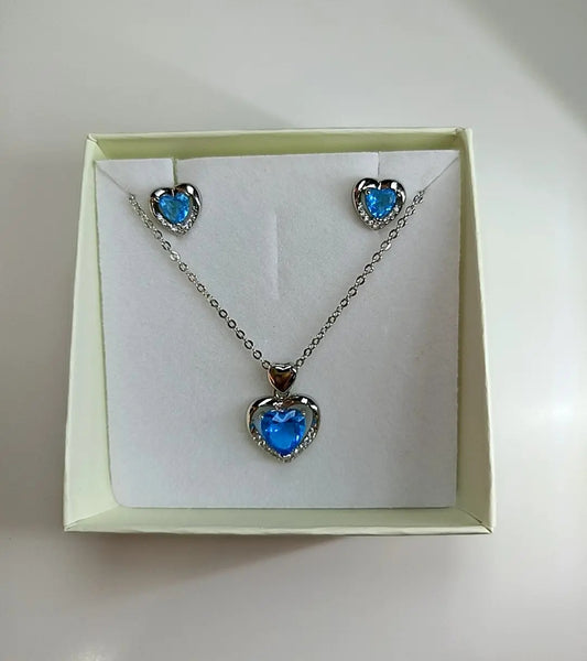 Set cuore Azzurro