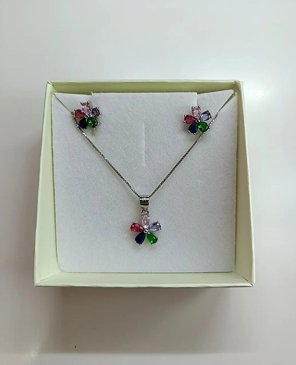 Set fiore multicolor