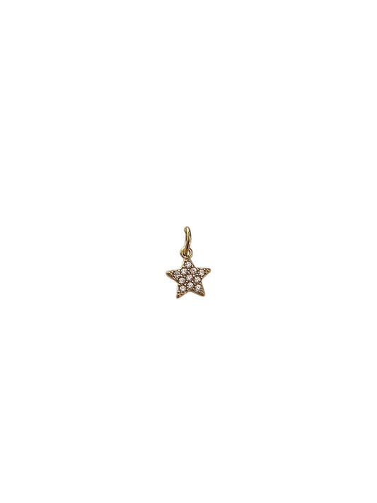 Ciondolo stellina zirconata gold