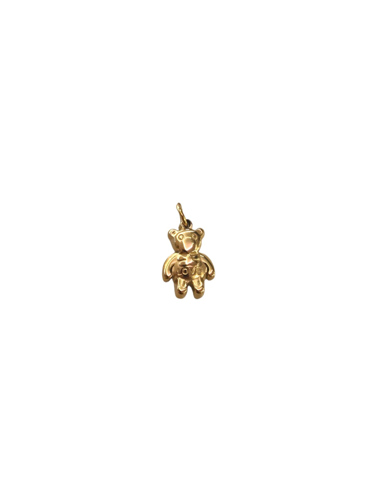 Ciondolo teddy love gold