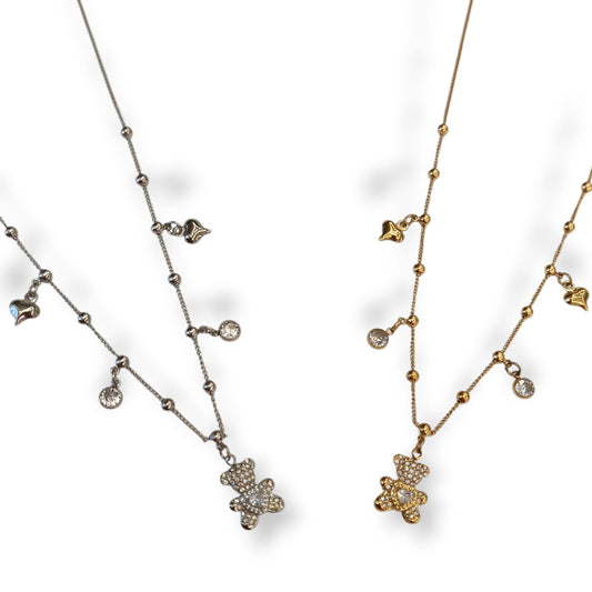 Collana teddyno dolce + sonaglio