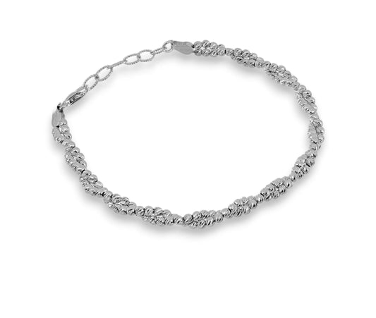 BRACCIALE TRECCIA ARGENTO