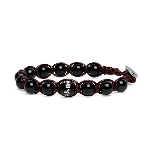 Bracciale Tamashii Acqua con pietra onice nera BHS906-1
