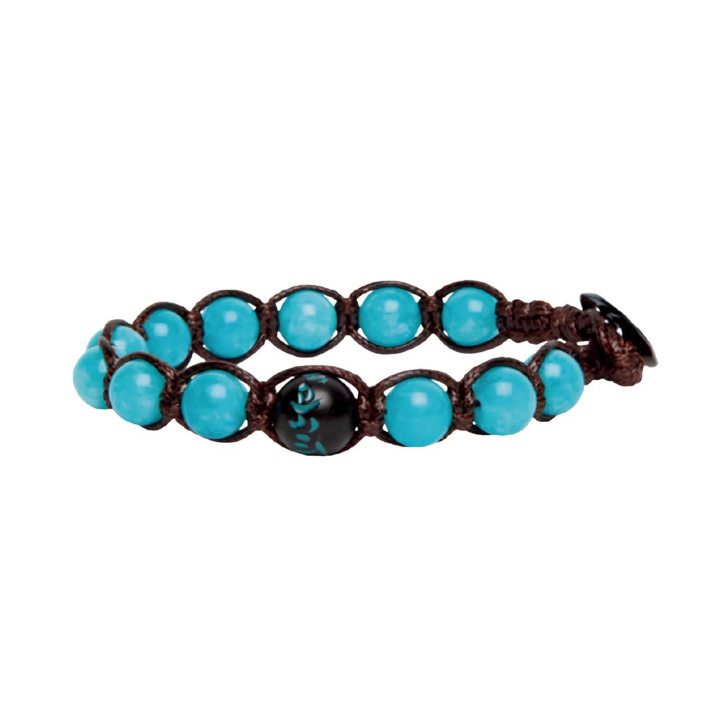 Bracciale Tamashii Aria con pietra giada verde acqua BHS906-200
