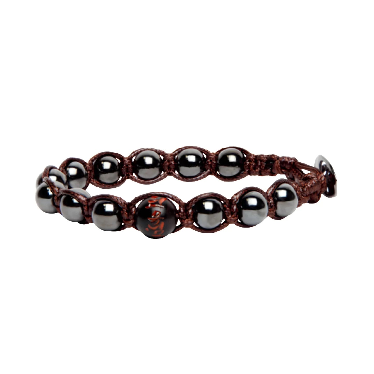 Bracciale Tamashii Fuoco con pietra ematite nera BHS906-22