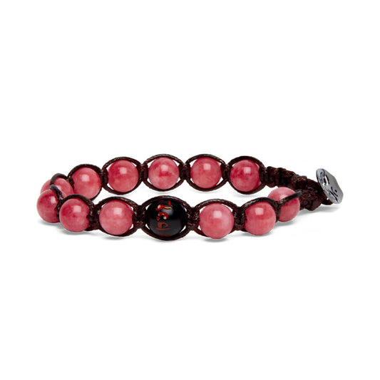 Bracciale Tamashii Fuoco con pietra giada fucsia BHS906-198