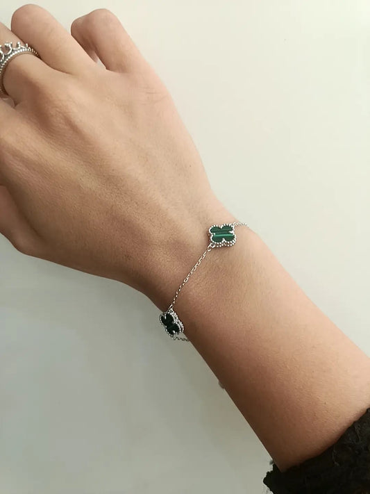 BRACCIALE BIG FLOWER ARGENTO