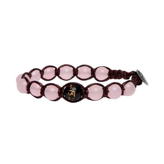 Bracciale Tamashii Terra con pietra giada rosa BHS906-199