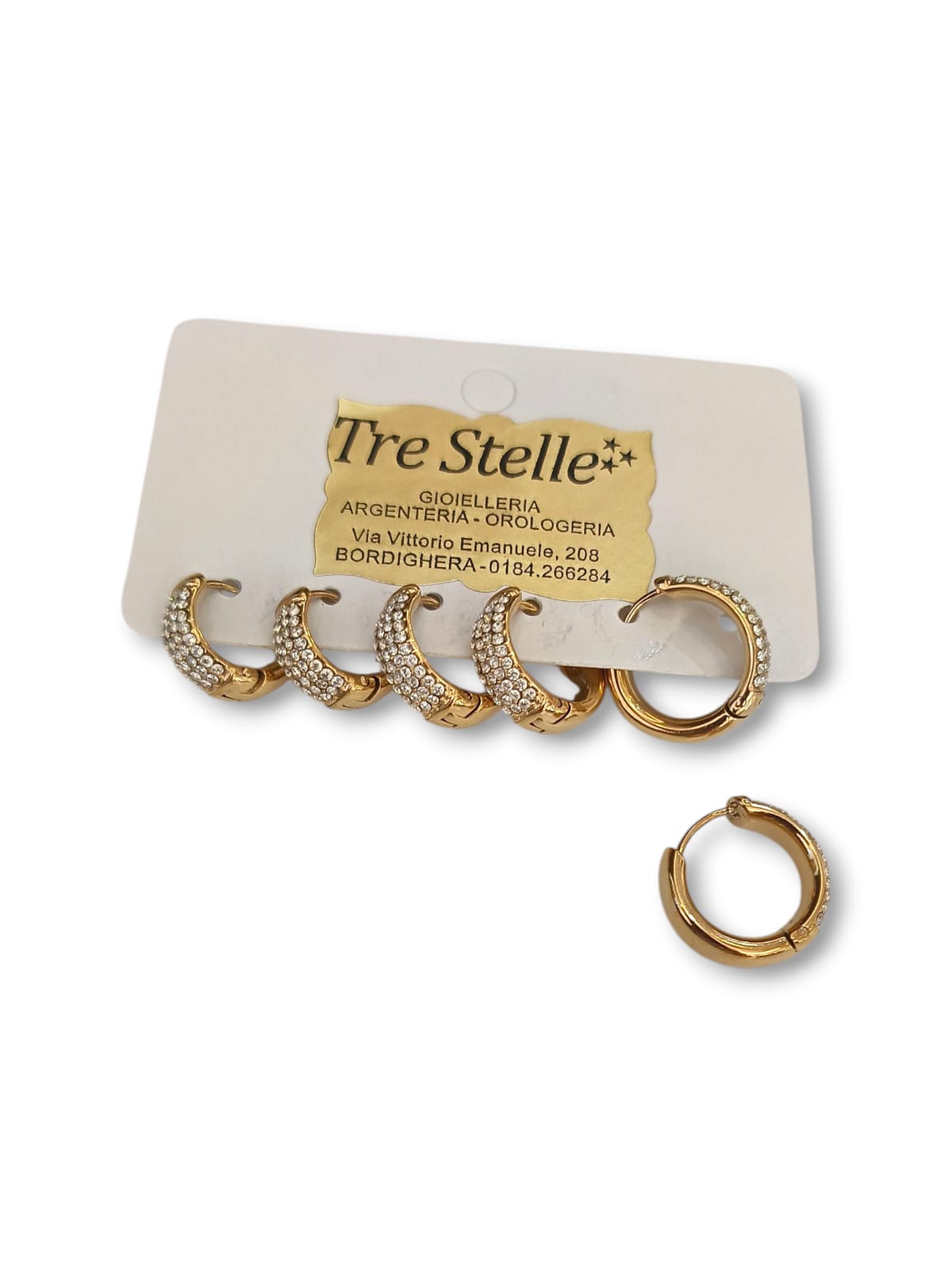 Coppia di cerchietti luxury XL gold