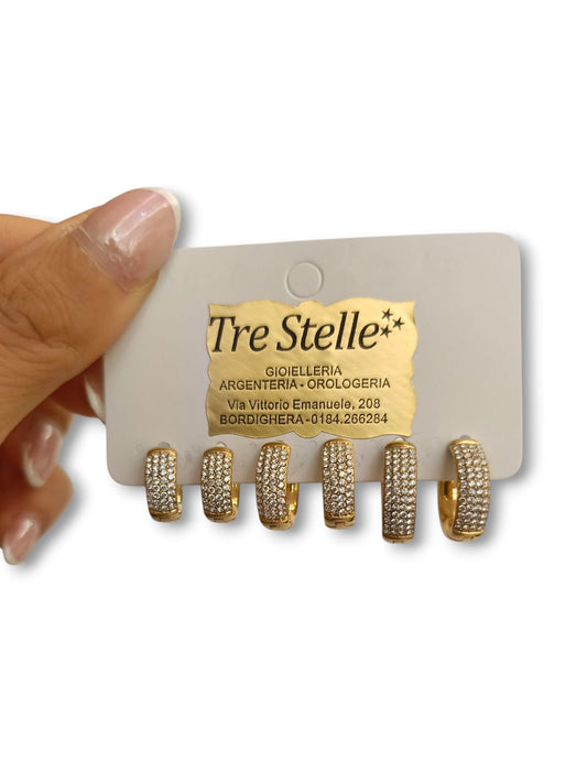 Coppia di cerchietti luxury XL gold