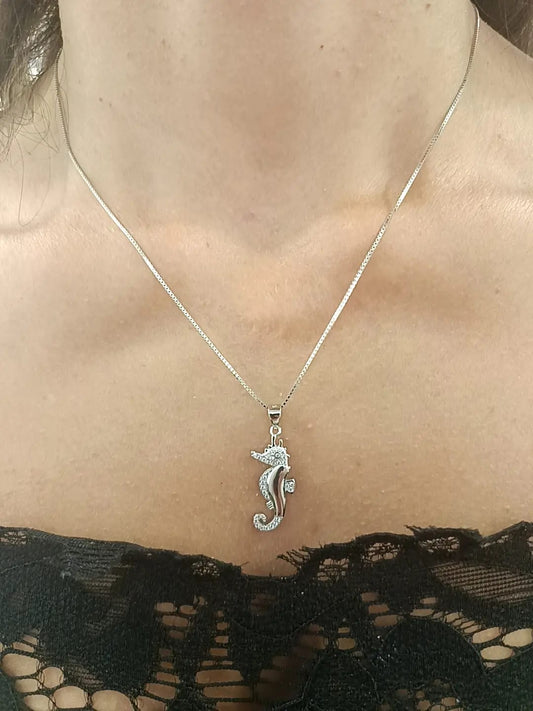 Collana cavalluccio argento