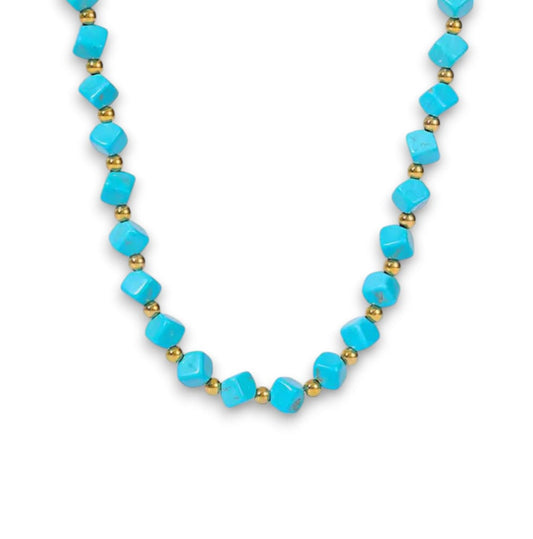 Collana girocollo turchese