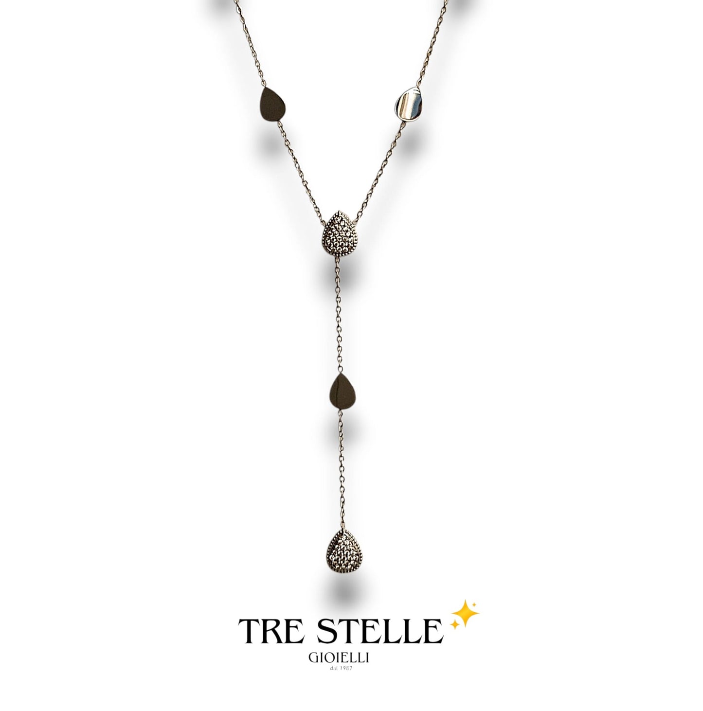 Collana goccioline long lux