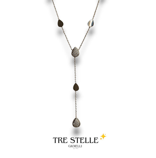 Collana goccioline long lux
