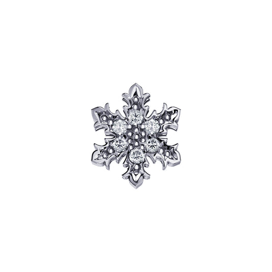 Fiocco di Neve in oro bianco e diamanti