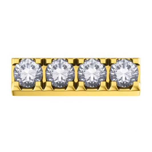 Lucciole in oro giallo e diamanti
