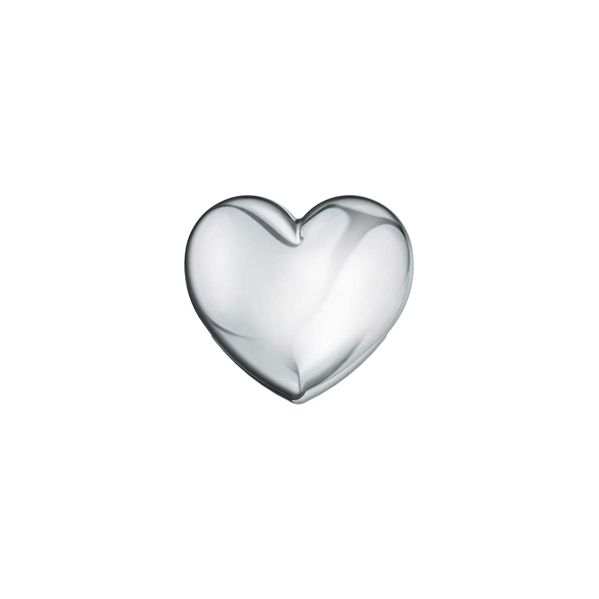Cuore semplice in oro bianco