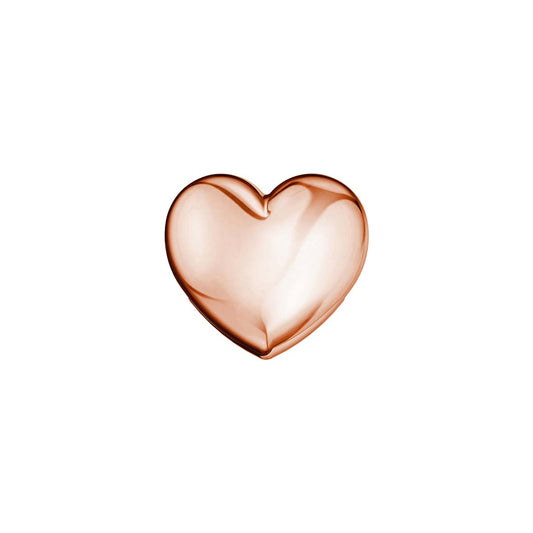Cuore semplice in oro rosa