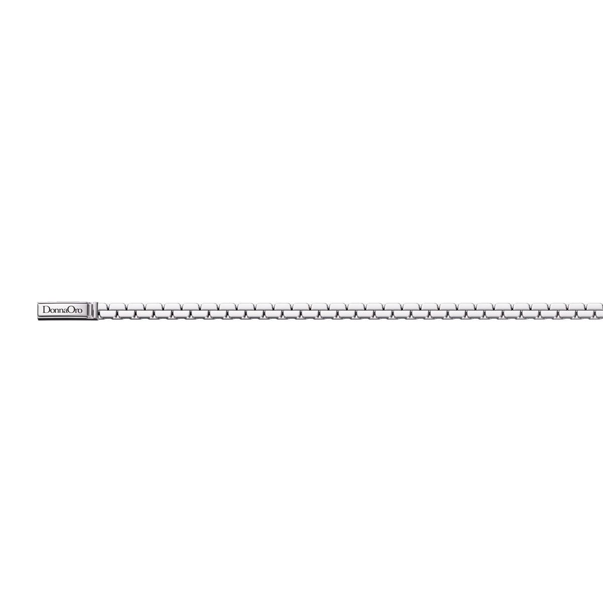 Bracciale morbido a maglia in argento 925
