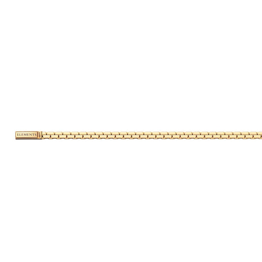 Bracciale morbido a maglia in argento 925 dorato