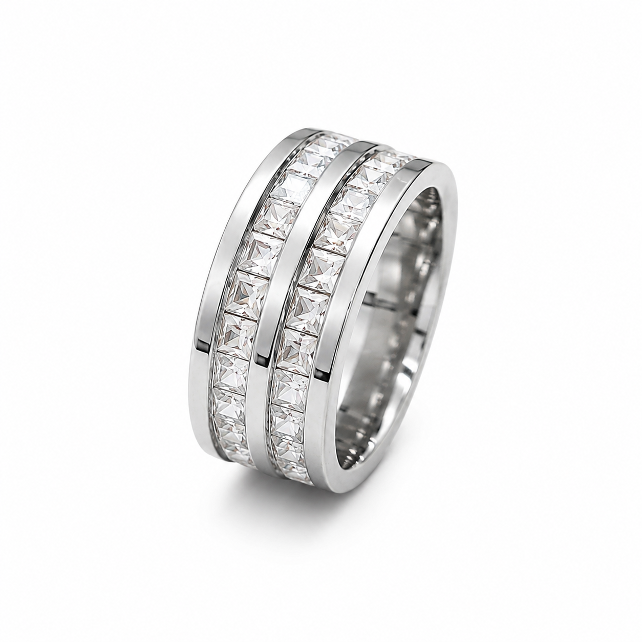 Anello doppia fascia luxury