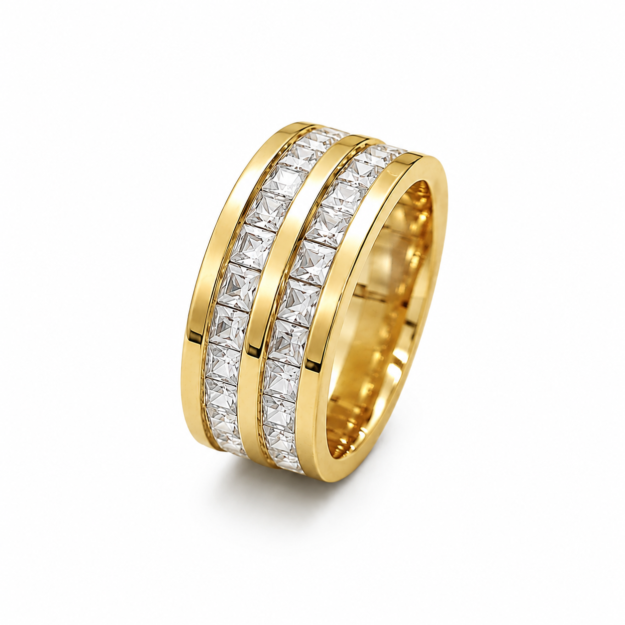 Anello doppia fascia luxury