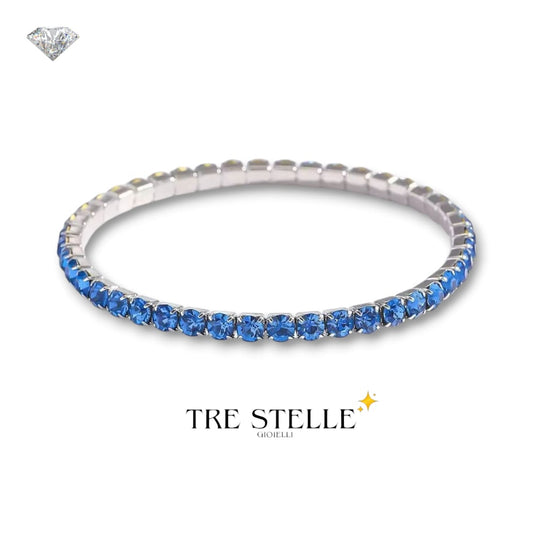 Bracciale tennis blu oceano