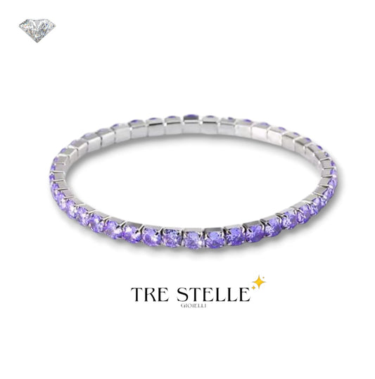 Bracciale tennis lilla