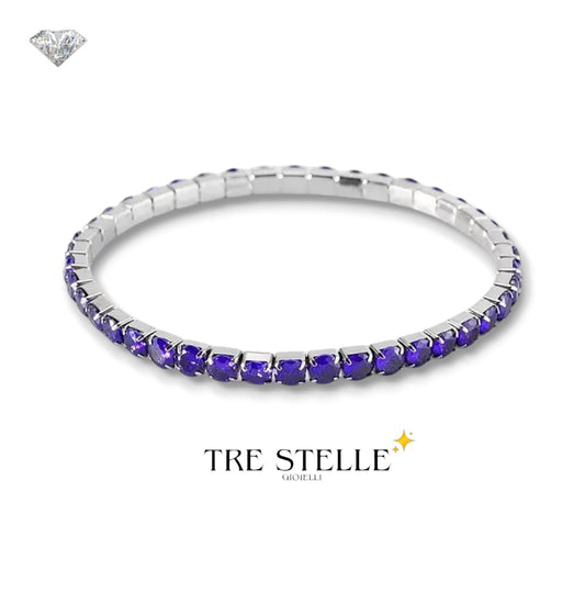 Bracciale tennis viola