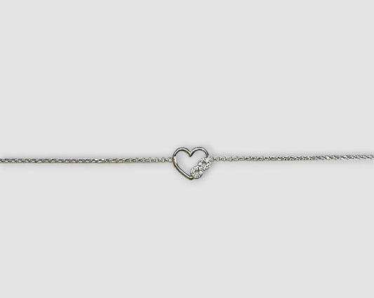 BRACCIALE CUORE-INFINITO ARGENTO