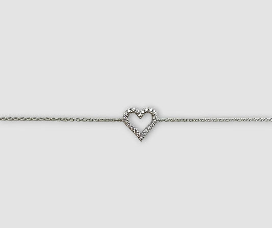 BRACCIALE CUORE VUOTO ARGENTO