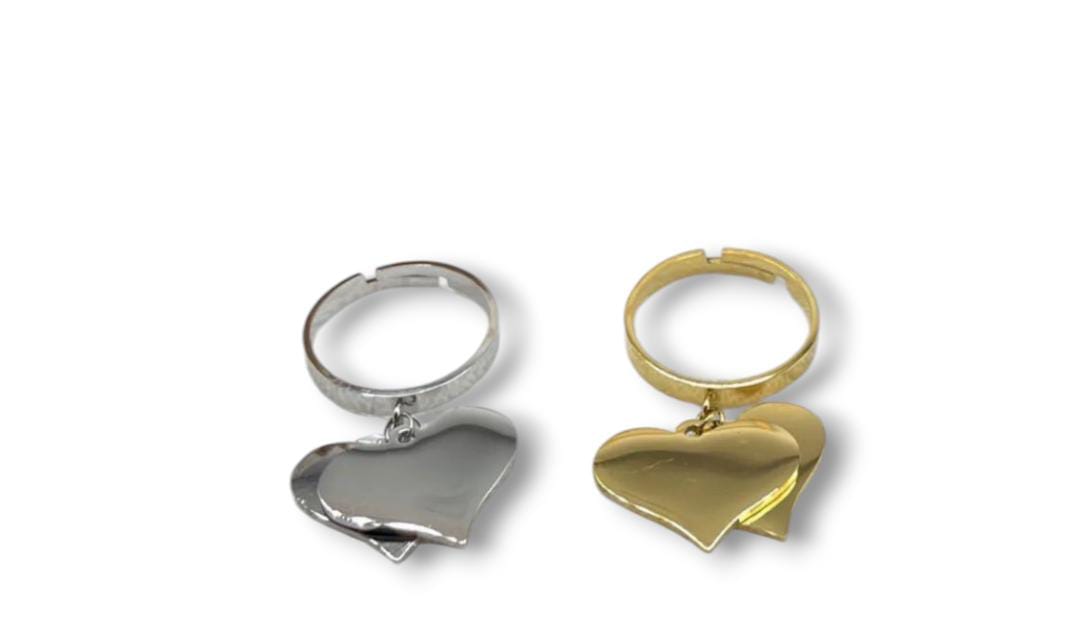 Anello doppio cuore