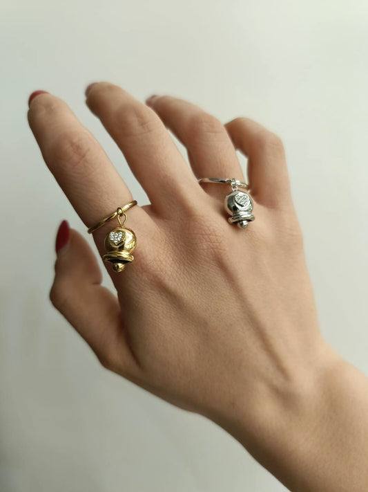 Anello campanella con sonaglio