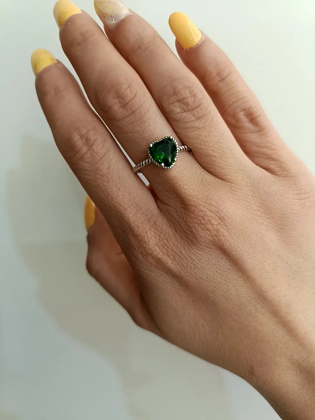 ANELLO LOVELY VERDE ARGENTO