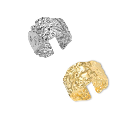 Anello martellato big