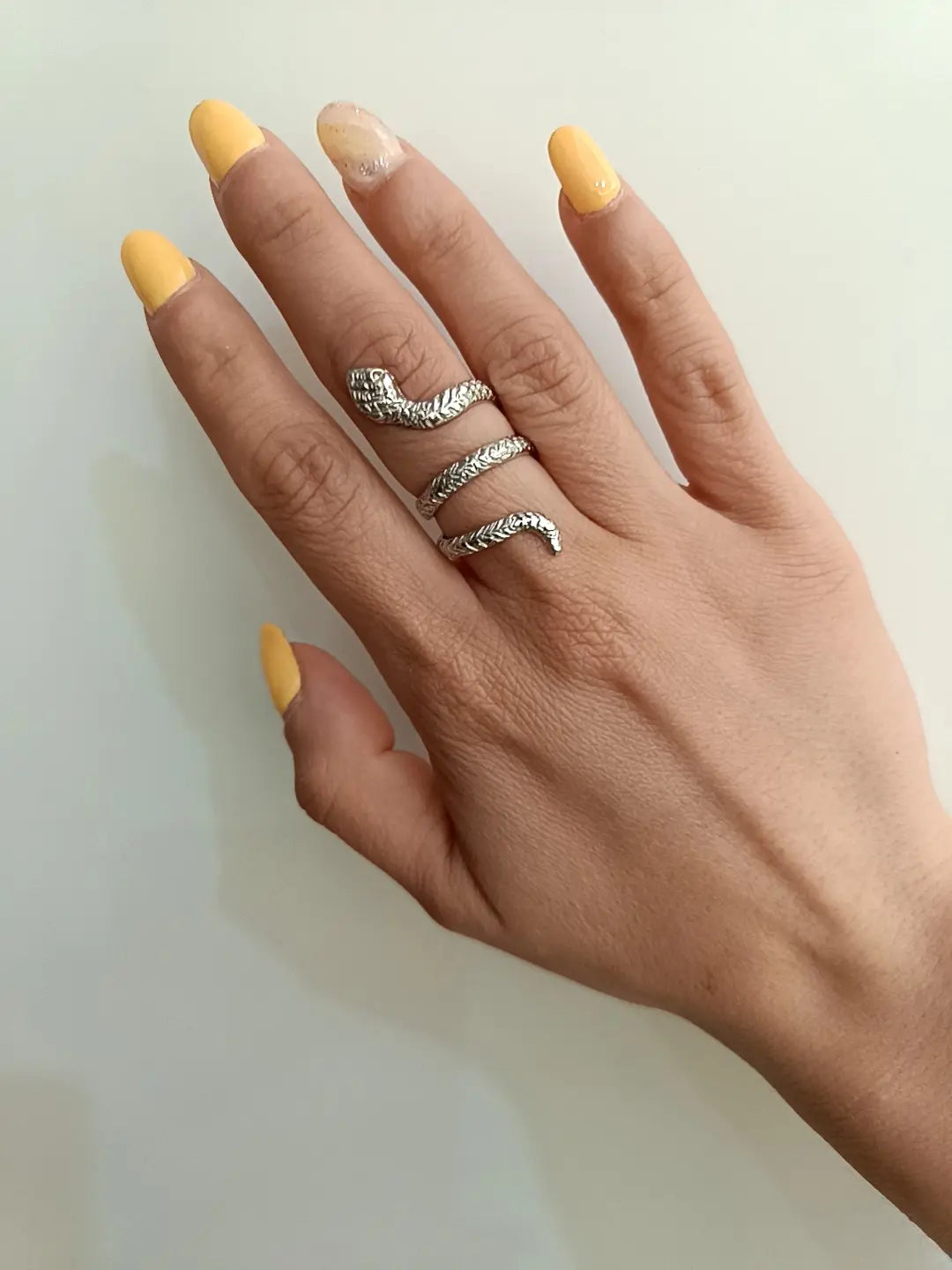 Anello big Snake argento