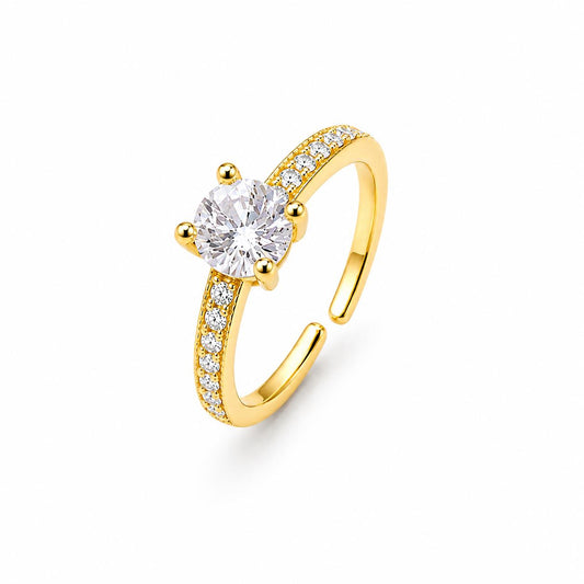 Anello Solitario Slim
