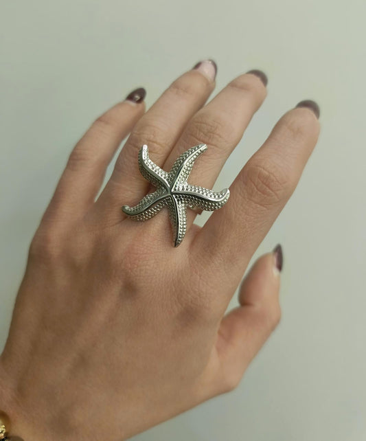 Anello stella marina maxi