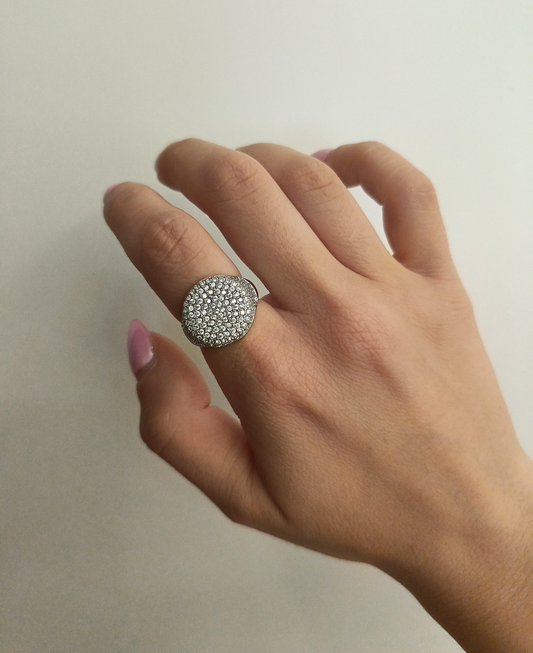 Anello chevalier tondo luxury
