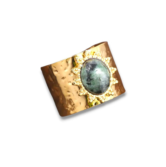 Anello cleopatra con pietra agata